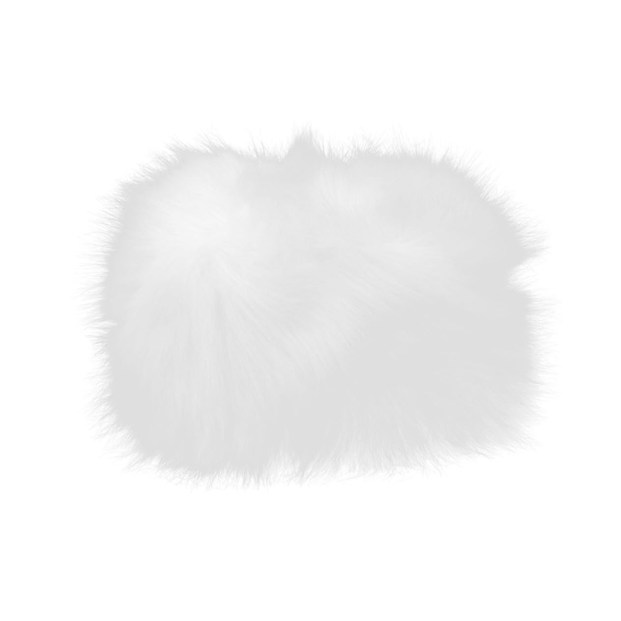 Healeved Faux Fur Hat for Women Warm Fluffy Ski Earmuff Stylish Cold Weather Accessory for White