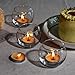 FrutPunch Candle Holder, Glass Candle Holder, Transparent Votive Candle Holders, Can be Used for Engagement, Wedding, Party, Gift Giving and Other Occasions Set of 6