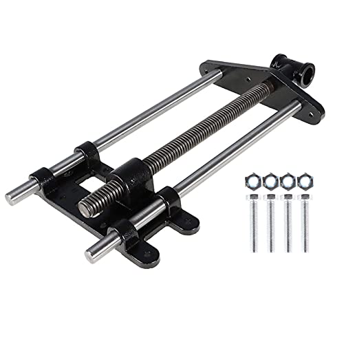 findmall 10 Inch Woodworking Front Vise Woodworking Bench Vise Cast Iron Front Screw Vise for Making Woodworking