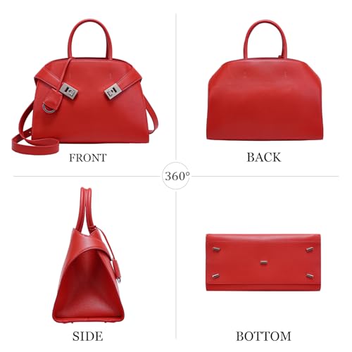 Bolso Tote de Cuero Hedexe para Mujer miniatura 6