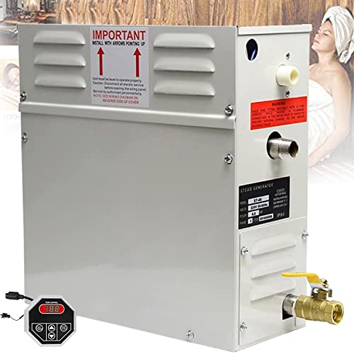 RETRIN Générateur de Vapeur Douches Sauna 220V/380V avec contrôleur pour la Maison Spa Salle de Bains Hôtel Douche Vapeur pour Un Chauffage d'espace approprié 3-20m³,220V-4.5KW