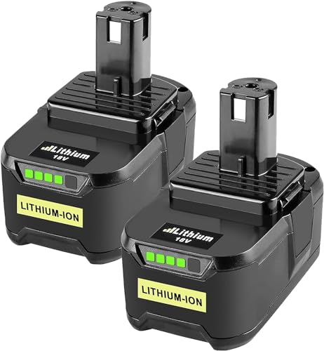 2X 18V Compatible for Ryobi 5.0Ah Battery RB18L13 RB18L15 RB18L20 RB18L25 RB1840X RB1840T RB18L50