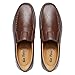 Go Tour Men's Premium Genuine Leather Casual Slip on Loafers Breathable Driving Shoes Fashion Slipper A Dark Brown 9/43