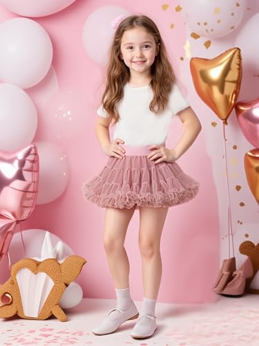 Magic Park 2-4T Toddler Girl Tutu Skirt Kid Tulle Skirts Birthday Holiday Party Girls Ruffle Short Skirt2