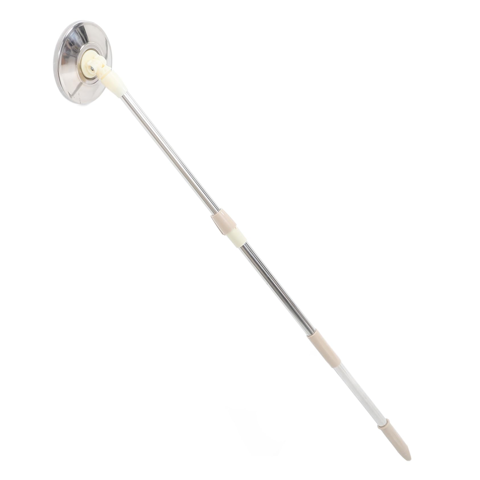KOMBIUDA Extendable Mop Handle Replacement with Rotating Feature for Efficient Floor Cleaning Household Mop Stick Khaki