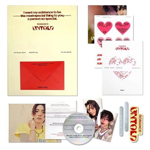 ENHYPEN - 2nd full album [ROMANCE : UNTOLD] (INCEPTIO Ver.) Photo Book + Paper RIngs...