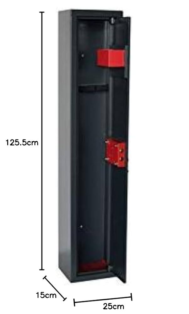 Armadio Blindato Per Fucili Da Caccia - Cassaforte 2 Posti Con Serratura Di Sicurezza - Foto 8