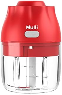 Electric Garlic Chopper,Mulli 8.8oz Mini Food Chopper, Portable Processor for Vegetables/Spices/Seasoning/Baby Food BPA Free
