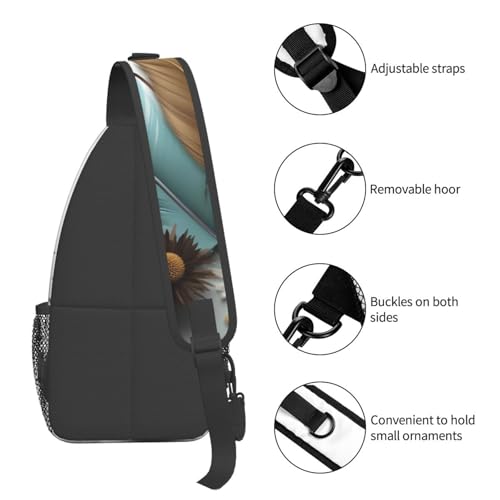 Bolso de pecho cruzado tipo sling para hombre y mujer miniatura 5