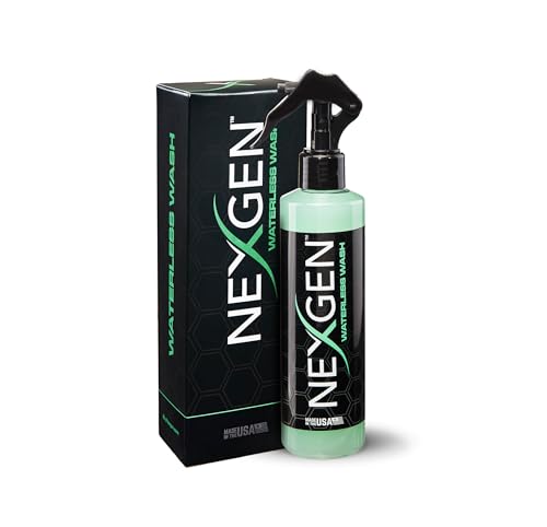 Nexgen Waterless Car Wash (8oz) - Ultimate Waterless Car Cleaner - Scratch-Free and High-Gloss Shine - On-the-Go Car Detailing - Car Cleaning Supplies - Ideal for Cars, Trucks, Boats & More!