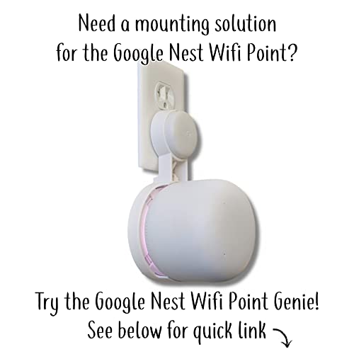 Image of The Nest WiFi Pro Genie Wall Mount Outlet Holder Stand (3-Pack) | Lowest Profile | Open Access | No Messy Screws or Tape | Reinforced Support | Horizontal and Vertical Outlets
