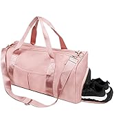 TINNIVI Sports Gym Bag Travel Duffel Bag Waterproof Weekender Overnight Tote Carry On Bag with We...