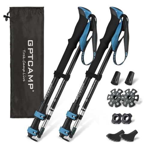 Aluminum-Collapsible-Trekking-Poles-with-EVA-Grips Aluminum Collapsible Trekking Poles with EVA Grips - Image 1
