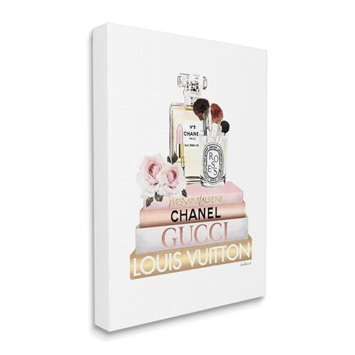 Image of Glam Cosmetics Fashion Books, 30 x 40 Inch Canvas Wall Art