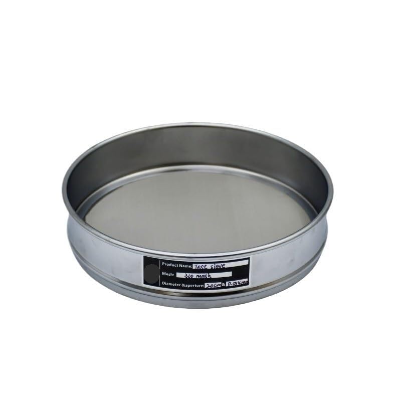 Sito laboratoryjne 20 cm 300 mesh 0,054 mm, filtr ze stali nierdzewnej 304, chromowana ramka, 1 szt.