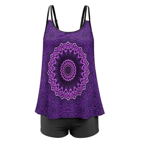 Trajes de baño para mujer de dos piezas con control de silueta cómodo 6