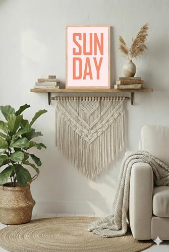 Image of BLINKART Typography Aesthetic Modern Art Walls With Frame | Natural Wood Texture | Living Room Bedroom Office Wall Decoration | Poster Home Decor Frames Wall Bedroom | 12x8 Inches (D571)