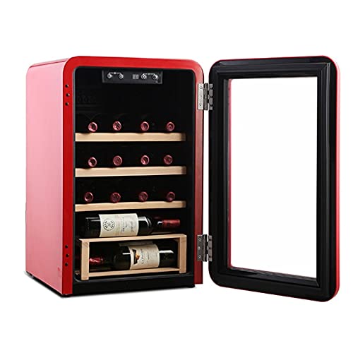 GagalU Enfriador de Vino de Oficina Mini refrigerador de Vino de Temperatura y Humedad constantes Enfriador de Vino Retro Refrigerador de Almacenamiento de Vino de 20 capacidade