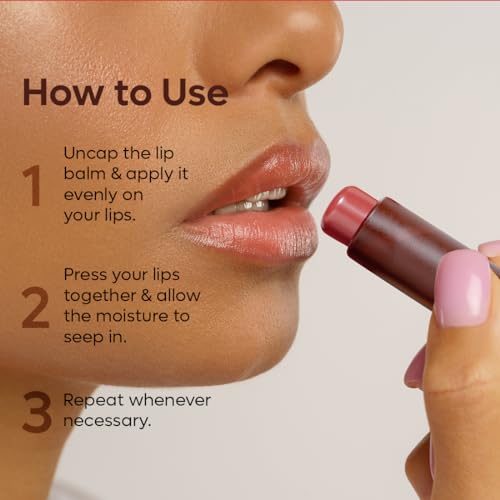 mCaffeine Tinted Lip Balm for Dry & Chapped Lips | 24 Hour Moisturization With Sheer Pink Tint | Choco Lip balm with Cocoa Butter & Berry Extract... - Image 6