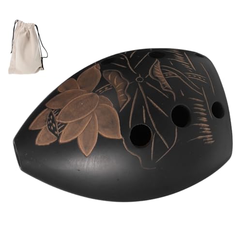 Toddmomy 8 Hole Pottery Ocarina Playable Ocarina for Beginners Mini Musical Instrument Portable and for Children and Students Bag Random
