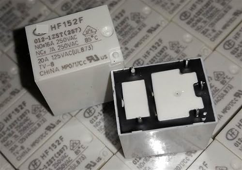 Relé de 12V y 16A HF152F 012-1ZST con conmutación estable de 5 pines