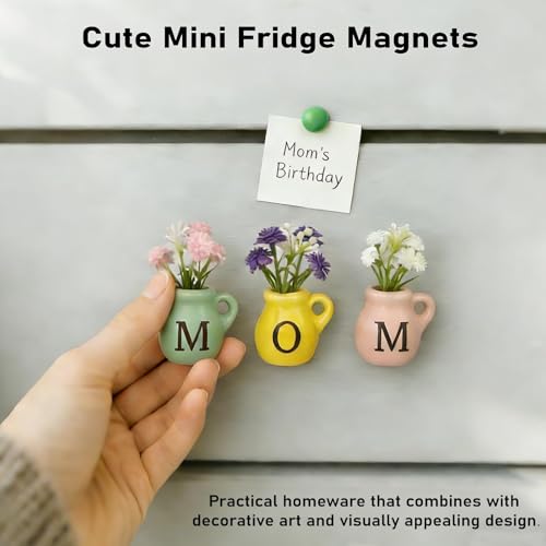 Imán mini jarrón cerámico colorido para refrigerador miniatura 2