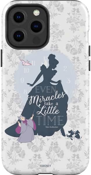 Skinit Impact Phone Case Compatible with iPhone 14 Pro Max - Officially Licensed Disney Cinderella Miracles Take Time Silhouette Design