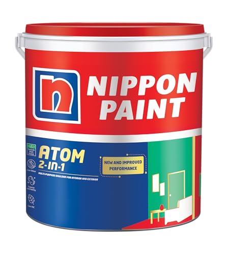 Image of Nippon Paint Atom 2-in-1 Multi-purpose Emulsion 1L For Interior and Exterior