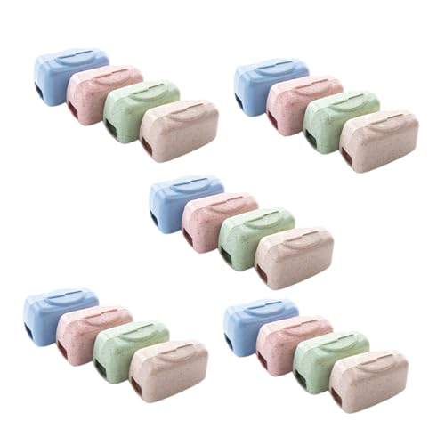 Gogogmee 20pcs トラベル用歯ブラシカバー ケース付き 耐久素材 携帯便利 電動手動兼用 ヘッド保護 キャップ 大人 向け 家 キャンプ旅行用
