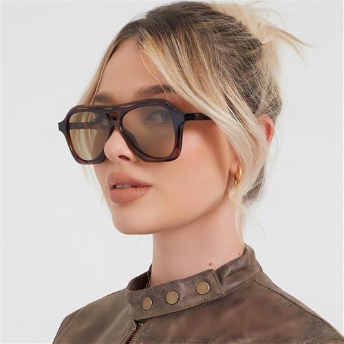 ZIUTNSAV-Retro Irregular Sunglasses For Women Men Vintage Sun Glasses Oversized Frame Outdoor Shades UV4002