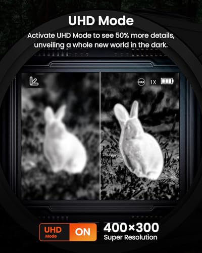 Image of MiLESEEY TNV10PRO Thermal Monocular, 400x300 SR 320x240 IR Resolution, Aircraft Mg-Al Alloy, 13mm 50Hz Handheld Thermal Camera, Night Vision Imager, Hot Spot Tracking