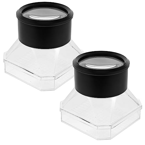 CORHAD 2Pcs Magnifier Viewer Microscope Case Outdoor Container for Insect Observation Science Exploration and Easy to Clean and