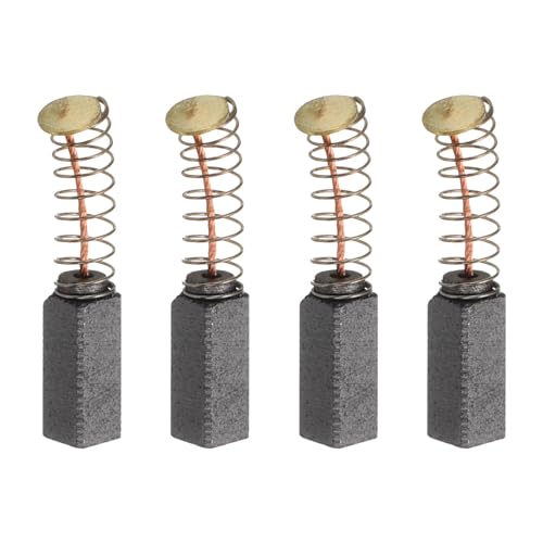 QUARKZMAN 4 Piezas Escobillas De Carbono 10mm x 5mm x 5mm Escobillas Para Amoladora 5# Pieza De Repuesto Para Motor Eléctrico Herramienta Rotativa Máquina De Corte Pulidora Escobillas