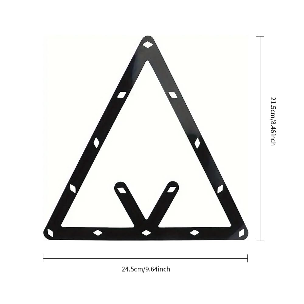 PolyMath Biliardo Pool Ball Rack Set Triangolo Accessori 8 9 10 Ball Snooker