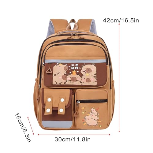 Sac à dos Capybara mignon idéal pour le collège et le lycée - 6