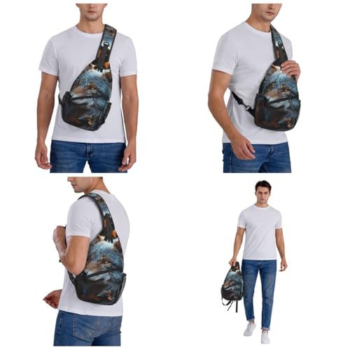 Morrales de hombro para senderismo negro unisex miniatura 7