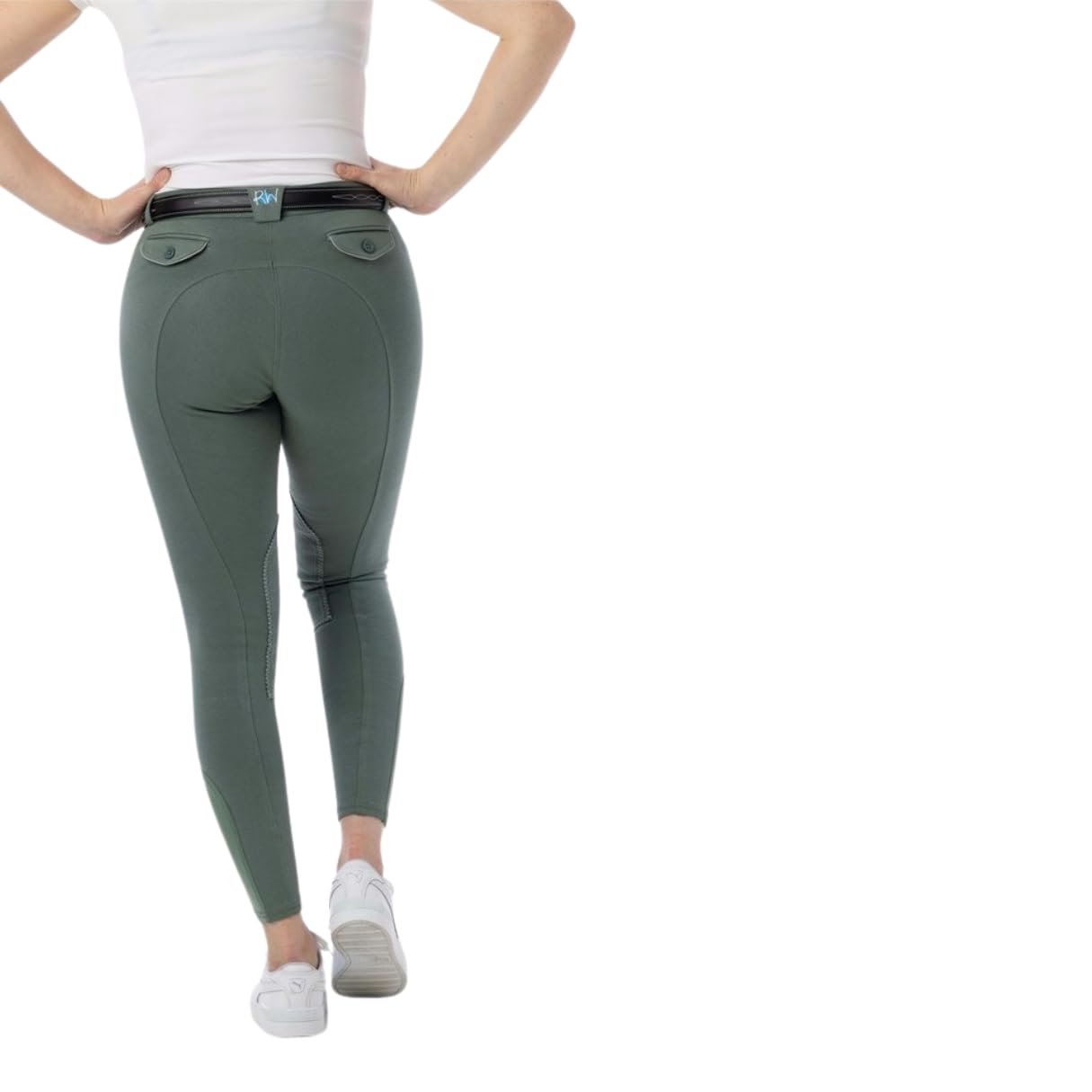 Pantalon RIDING WORLD "Alexandrie" enfant - Couleur : vert, Taille : 12 ans