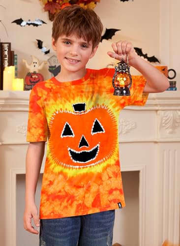 BesserBay Unisex Kids Funny Halloween Shirt Cute Short Sleeve Top 4-12 Years2