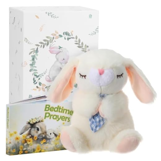 7" Praying Bunny & Blessing Book Set