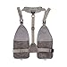 Allen Company Ultra-Light Gallatin Strap Fly Fishing Vest, Fits up to 4 Tackle/Fly Boxes, 14 Accessory Pockets, Gray/Lime