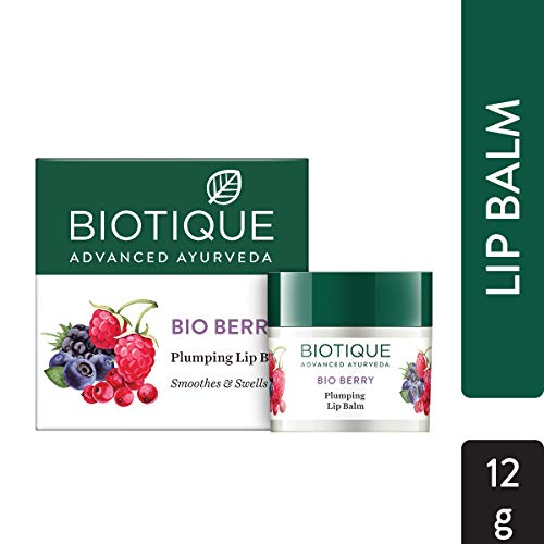 Image of Biotique Bio Papaya Revitalizing Tan Removal Scrub, 75G And Biotique Bio Berry Plumping Lip Balm Smoothes & Swells Lips, 12G