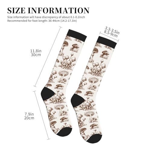 Image of Compression Socks for Women Men Circulation Graduated Supports Socks for Running Travel Nurse Athletic Sports