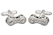 Price comparison product image Bike Cycle Chain Cufflinks In Onyx Art Cufflink Box