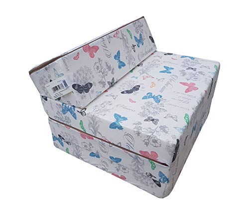 Natalia Spzoo Klappmatratze Bettsessel Schlafsofa Faltmatratze 200 x 70 x 10 cm Baumwolle (Glory) Cover