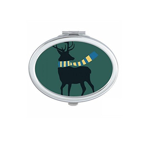 Miroir maquillage Noël élan écharpe pour corriger son teint partout sans encombre