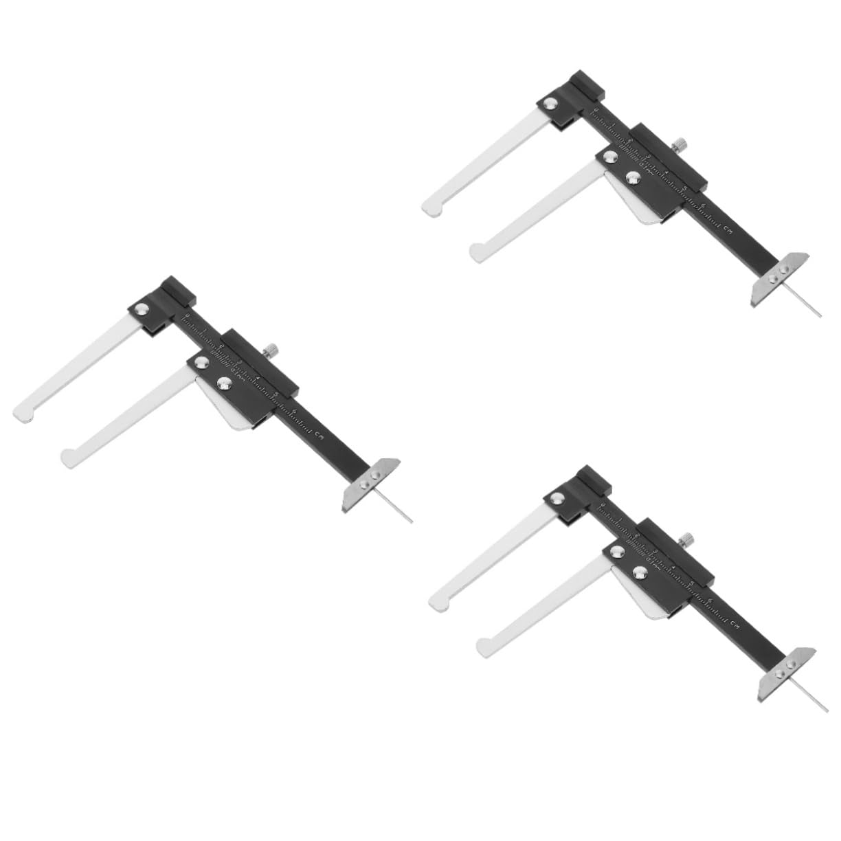 SOLUSTRE 3pièces Jauge De Mesure De Épaisseur Plaquettes De Frein Outil pour Disques De Frein Multifonctionnel Et pour Entretien Automobile