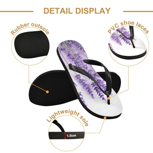 STAYTOP Purple Lavender Flip Flops Sandals of Men's & Women's,Sandals Beach Slippers Shower Slides2