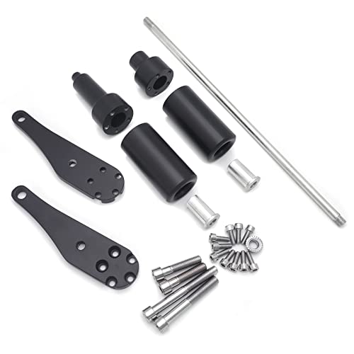 HASkulle Motorcycle Frame Slider Protector Parts No Cut for Kawasaki 2006 2007 ZX10R ZX-10R ZX 10R Body Frame Parts, Black - Thumbnail 4