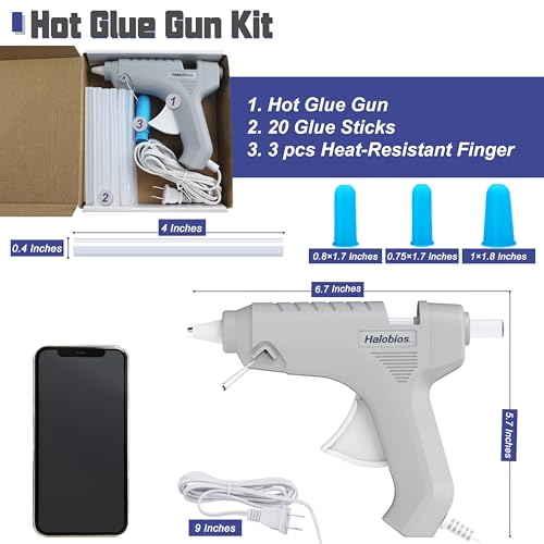 Image of Hot Glue Gun, Hot Glue Gun, Fast Preheating, Hot Glue Gun with 20 Glue Sticks, Hot Glue Gun, Hot Glue Gun, Full Size for Making