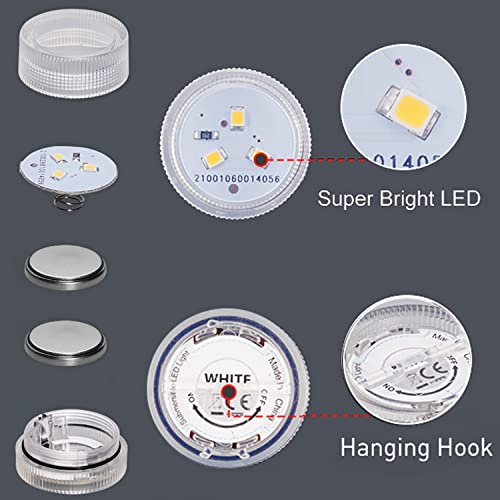 Afoosoo FLAT 3CM Submersible Flameless Tea Lights Candles thumb #1